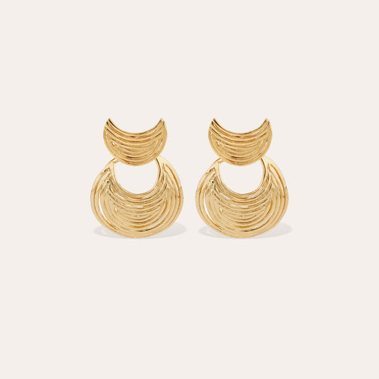 Boucles d'oreilles Luna Wave mini dorées GAS Bijoux