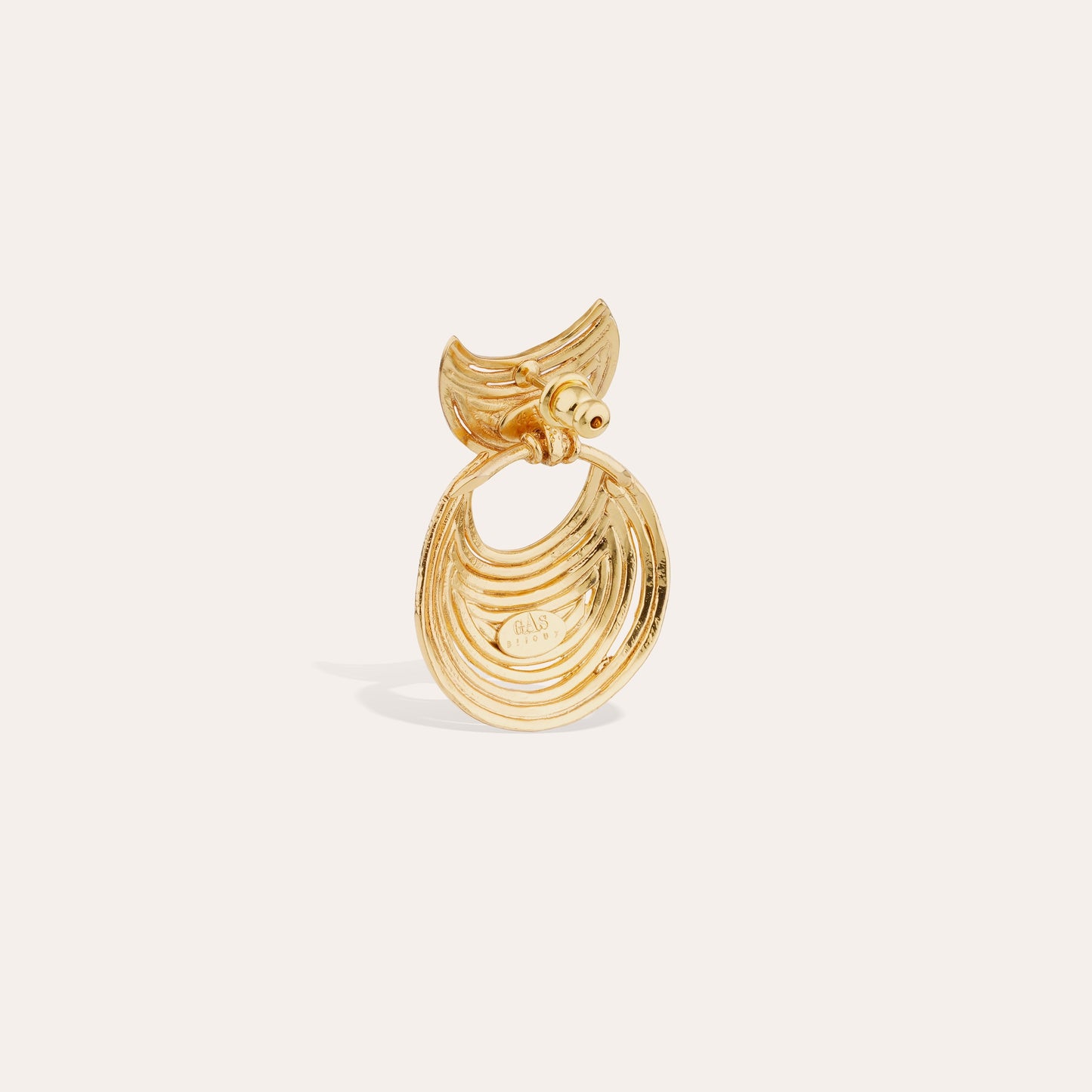 Boucles d'oreilles Luna Wave mini dorées GAS Bijoux