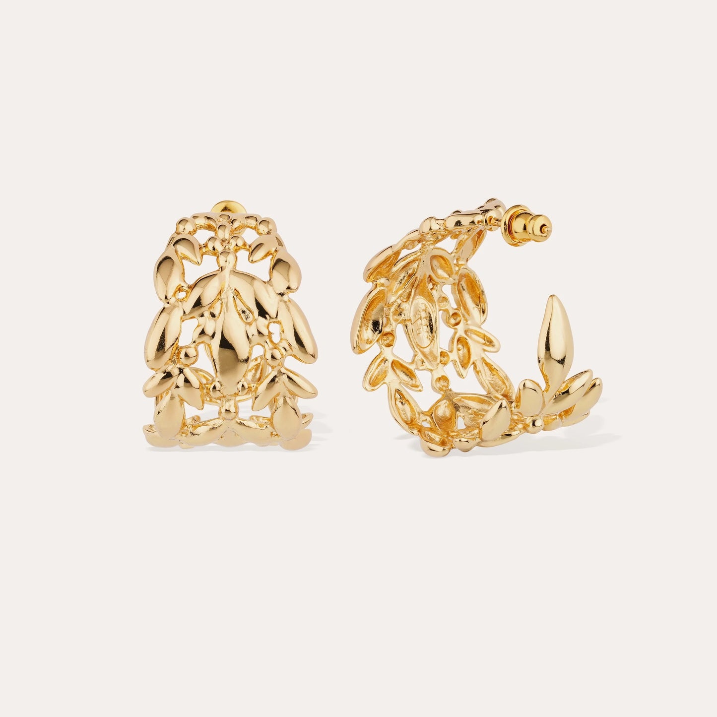 Boucles d'oreilles Olea créole petit modèle dorées GAS Bijoux