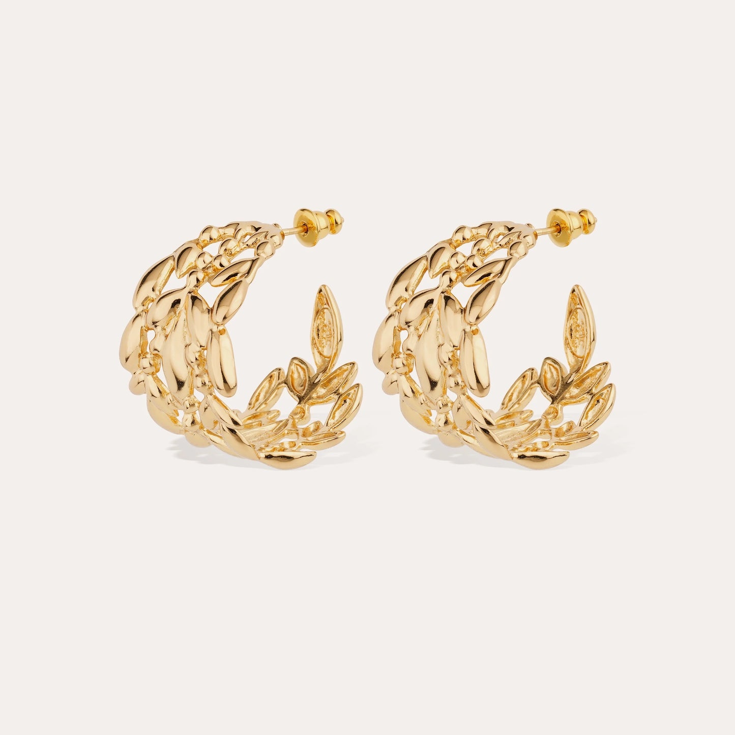Boucles d'oreilles Olea créole petit modèle dorées GAS Bijoux