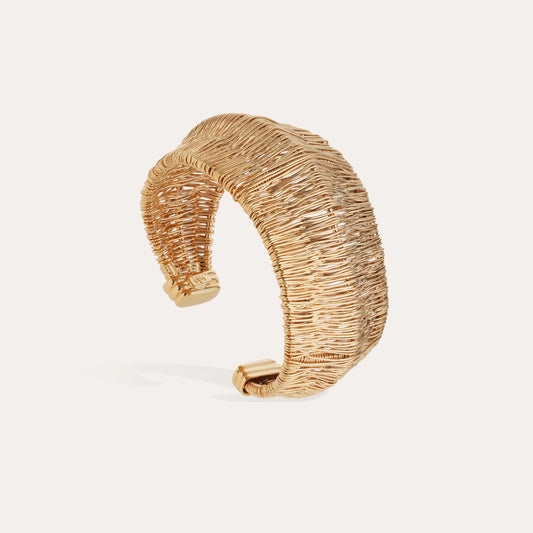 Bracelet manchette Izzia Filea doré GAS Bijoux