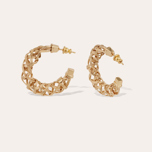 Boucles d'oreilles créoles Fileo petit modèle dorées GAS Bijoux