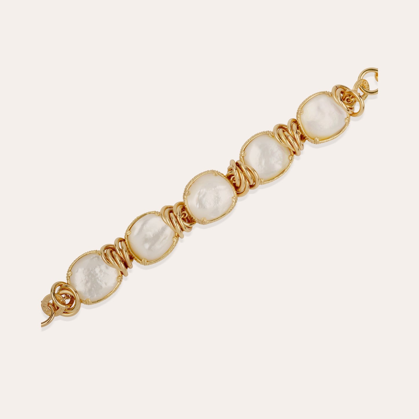 Collier Sirena doré - Nacre blanche GAS Bijoux