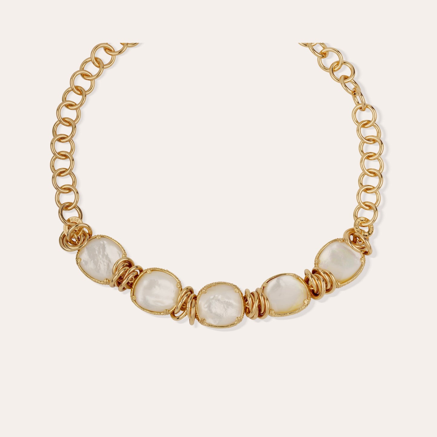 Collier Sirena doré - Nacre blanche GAS Bijoux