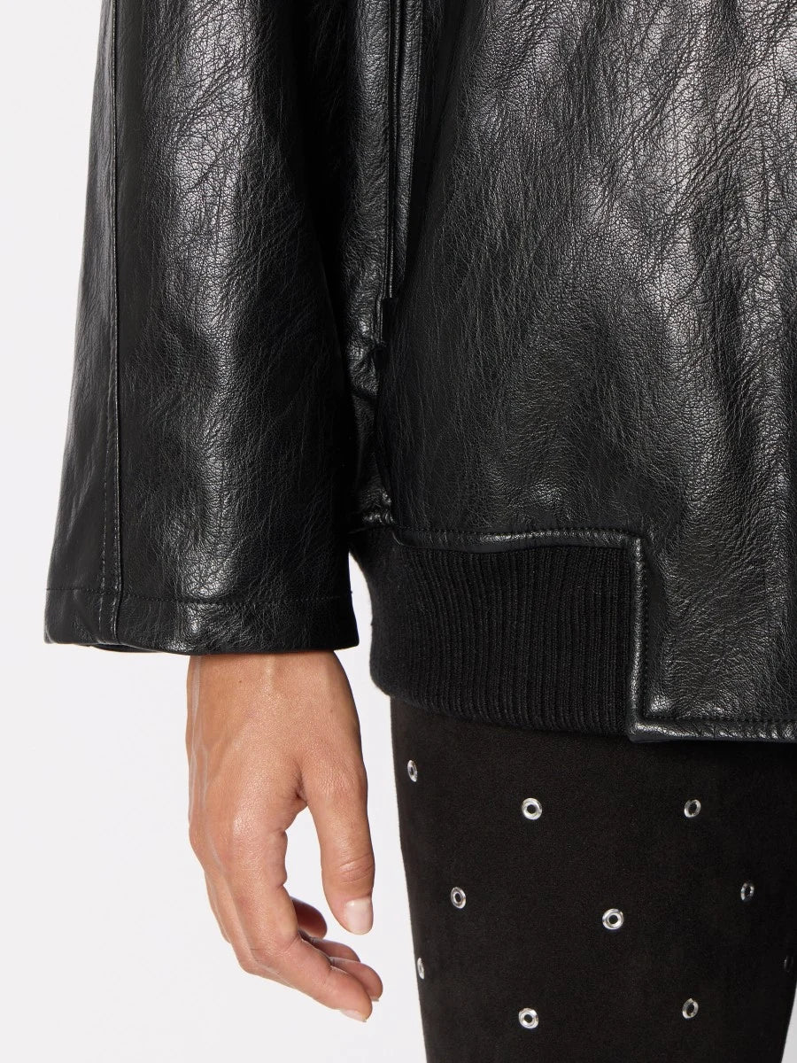 Veste large Garda en simili cuir Berenice