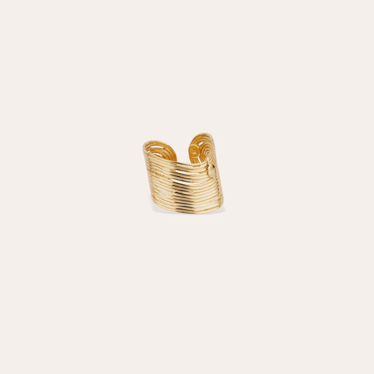Bague Wave dorée GAS Bijoux