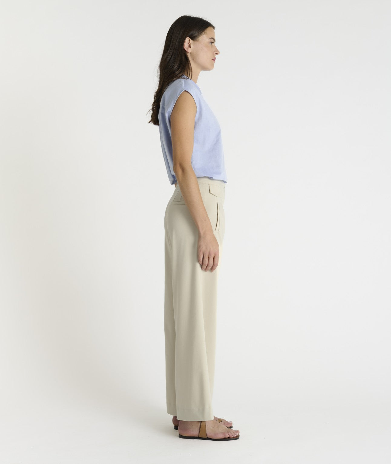 Pantalon ARUN craie Hana San