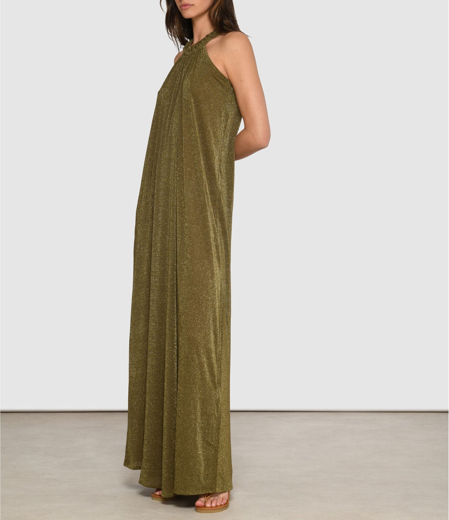 ROBE YUCA Olive MOMONI