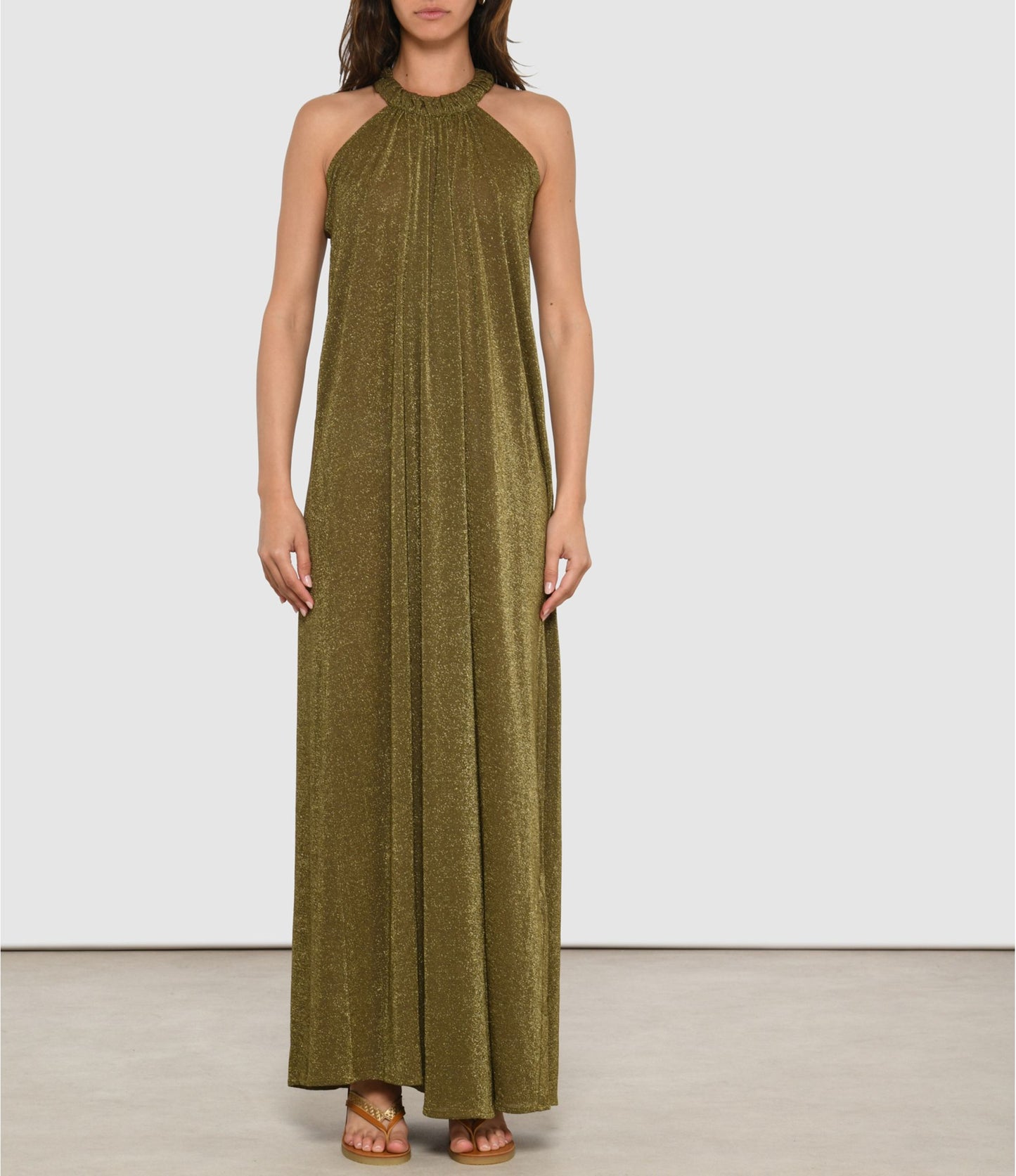 ROBE YUCA Olive MOMONI