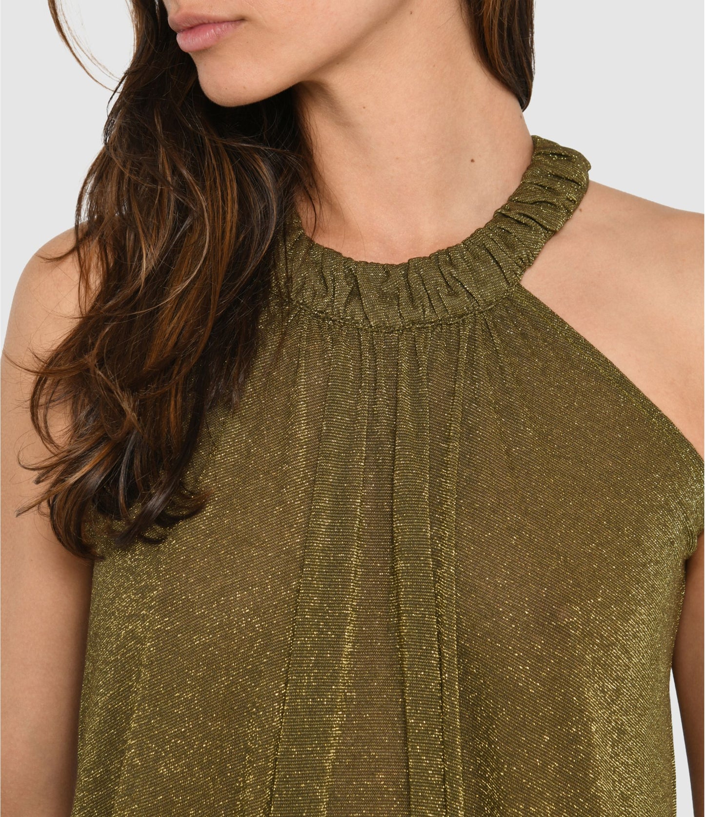 ROBE YUCA Olive MOMONI