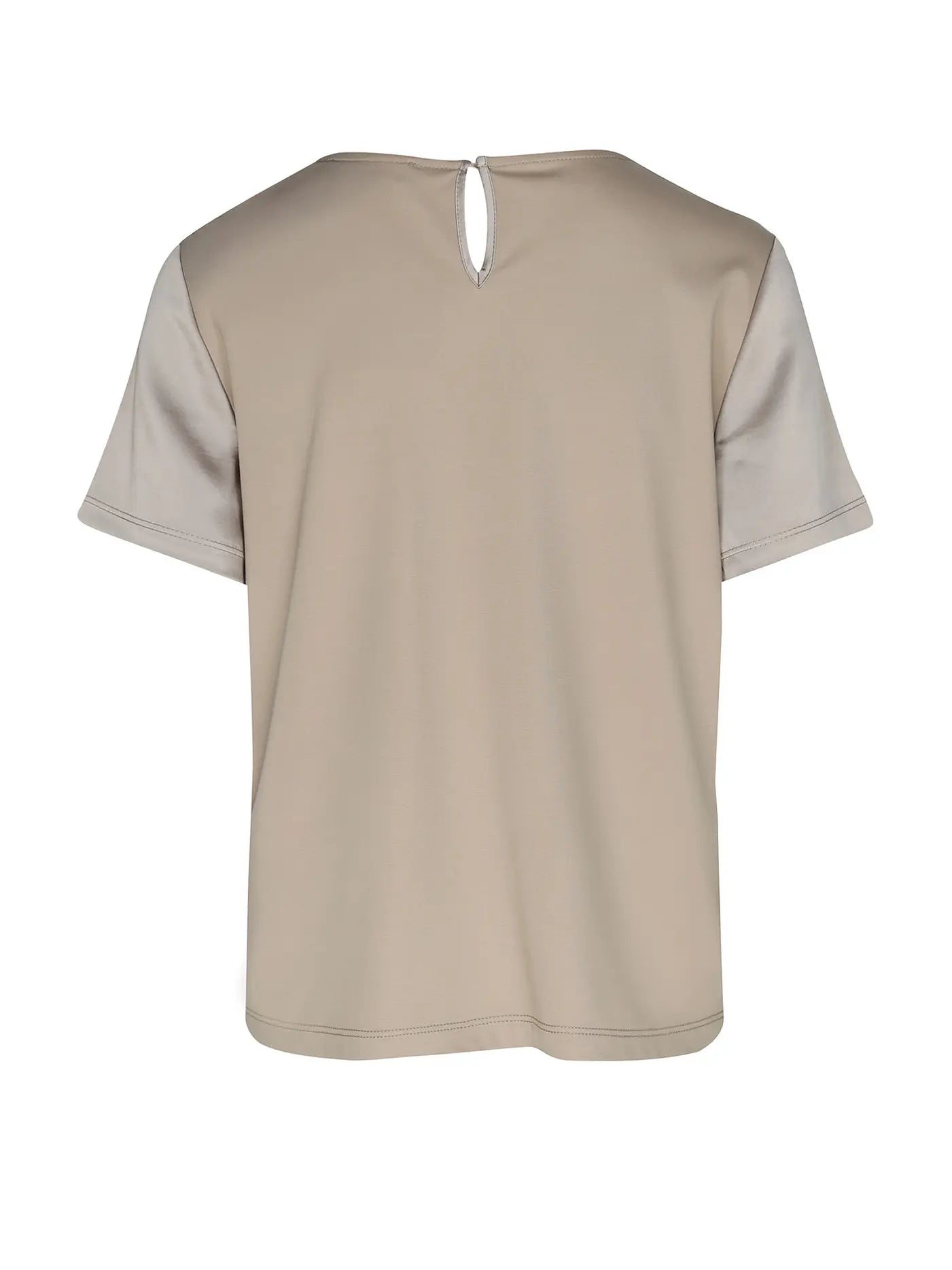 Tee shirt en satin et jersey ZONA Max Mara weekend beige